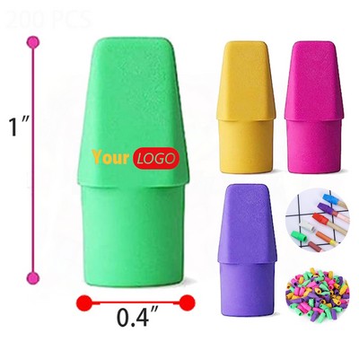 200-Pack Pencil Top Erasers, School & Office Essential